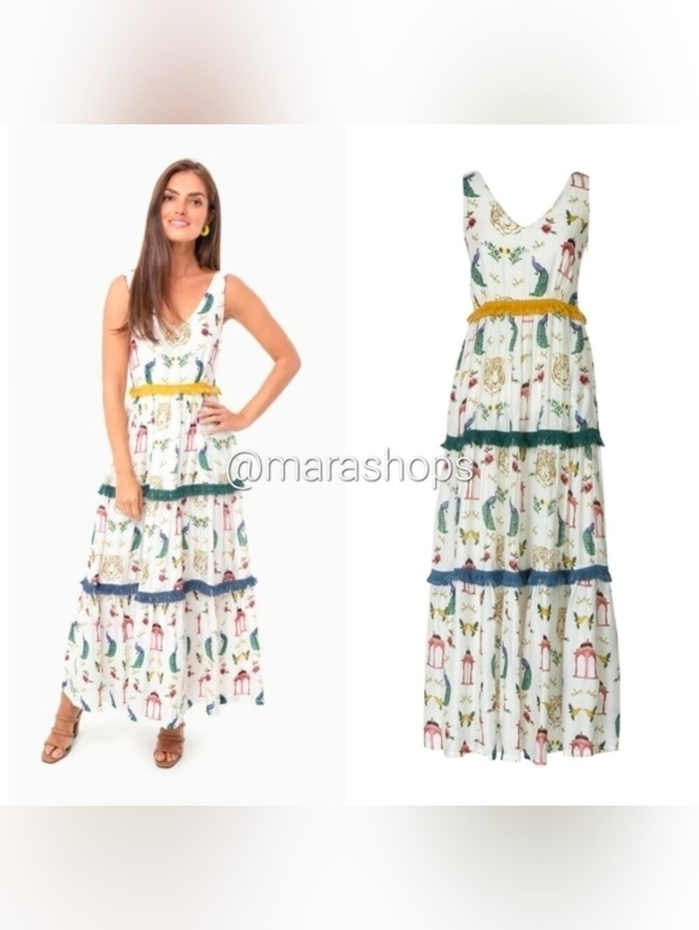 Verandah tiered maxi dress